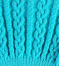 Toddler Cardigan In Aqua Blue - Cable Pattern -Approximate Age 1 - 2 years - Image 6
