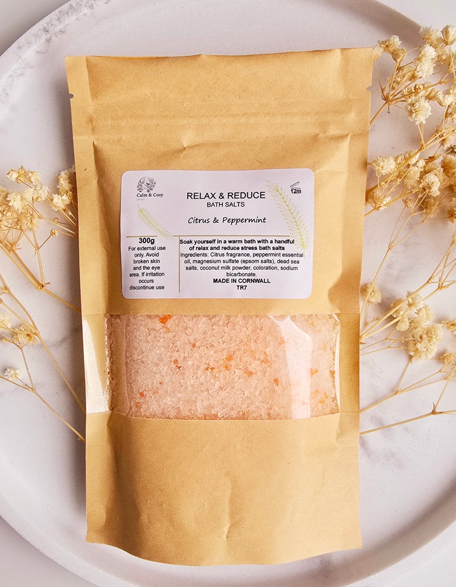 CITRUS & PEPPERMINT BATH SALTS 300G