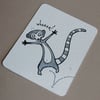 sproinging lemur (mini art card/aceo)