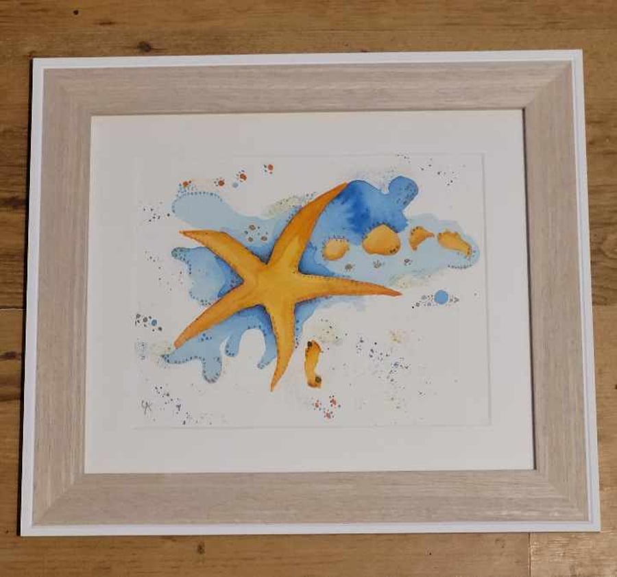 Starfish Watercolour Painting