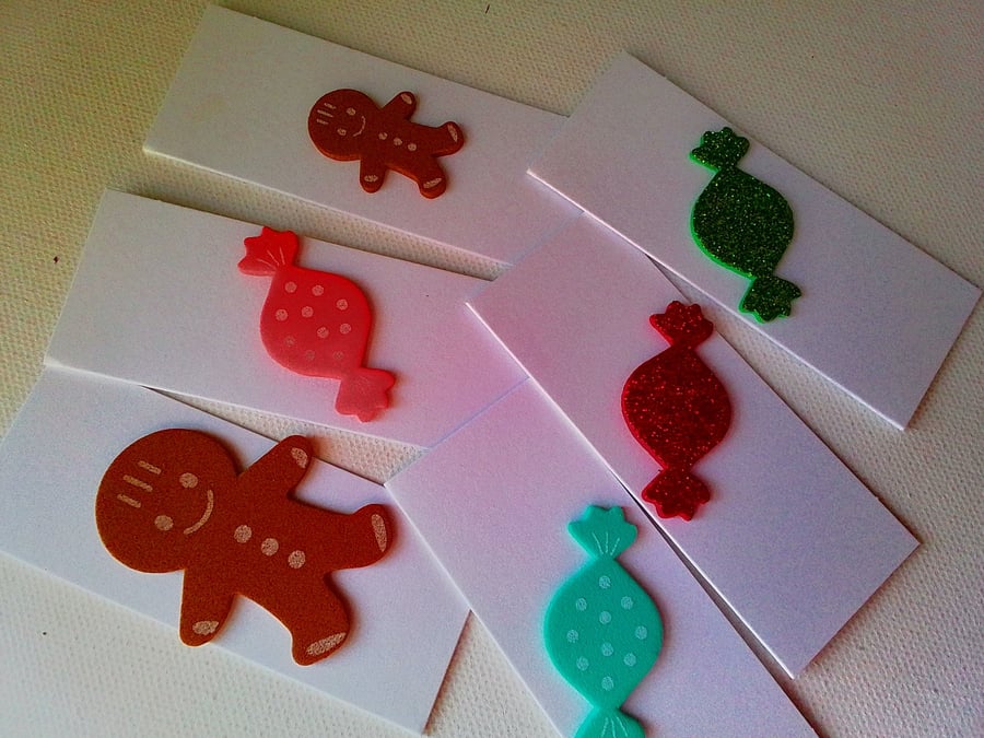 Gift tags. Christmas gift tags. Gingerbread and sweets. Ref 545
