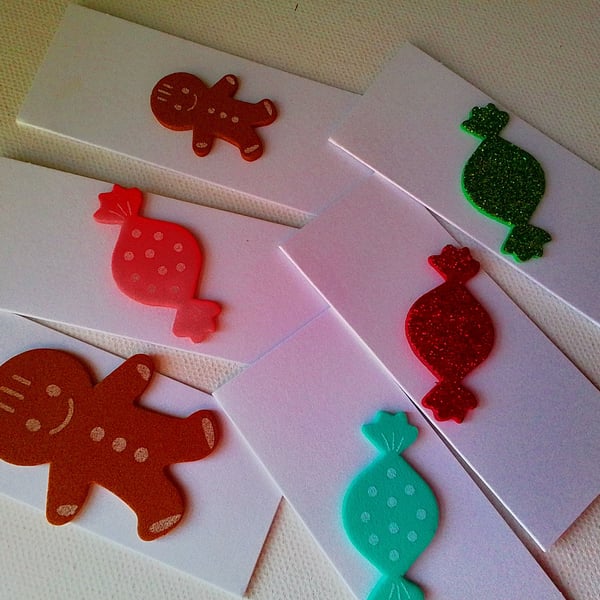 Gift tags. Christmas gift tags. Gingerbread and sweets. Ref 545