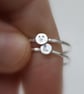initial ring, sterling silver personalized ring, stackable ring, letter ring - Image 4