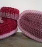 Luxury Pure Merino 'Jeager' Aran Wool Booties  0-3 months size - Image 4
