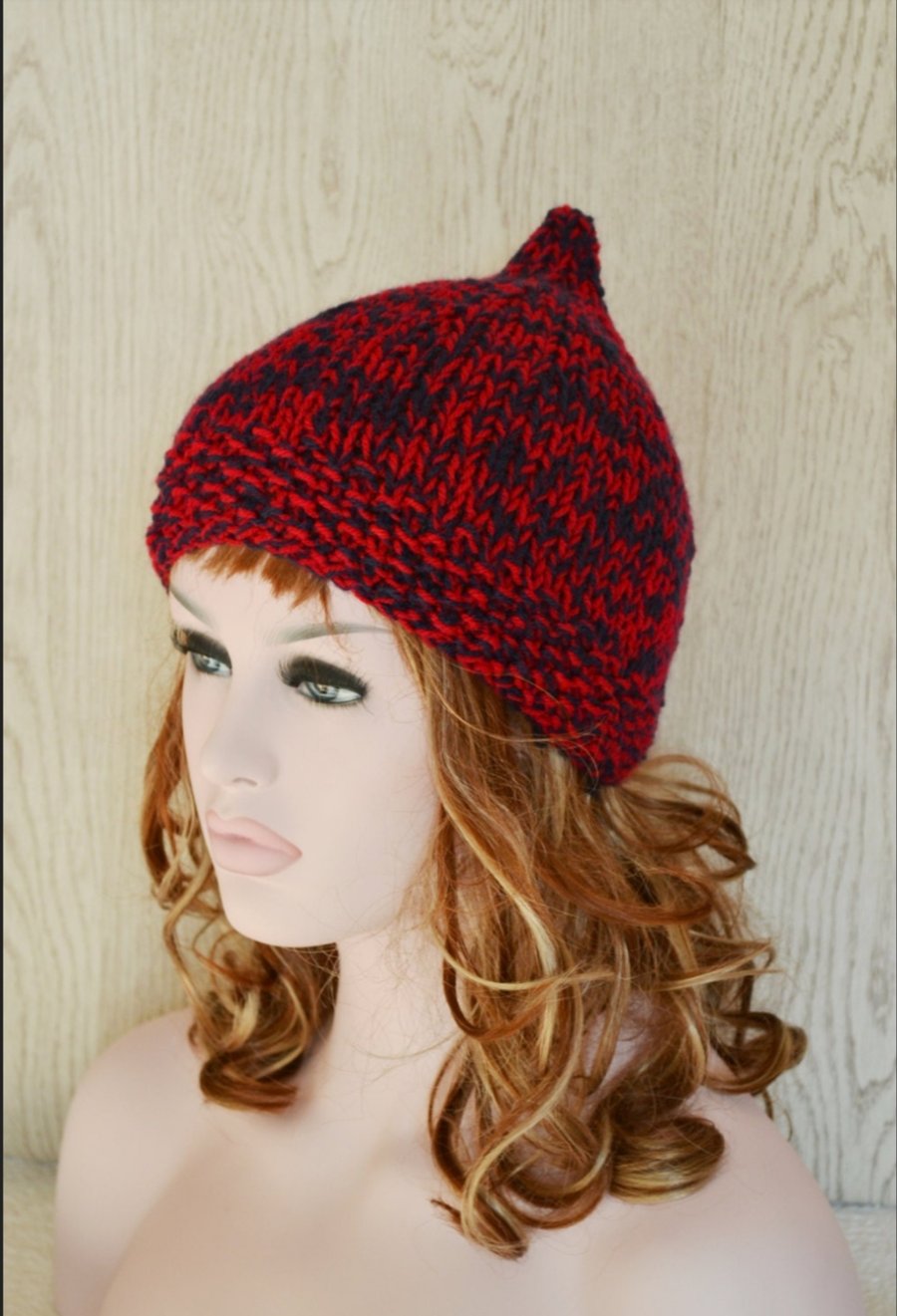 Hat Pixie Hat Knitted Hat Elf Chunky,