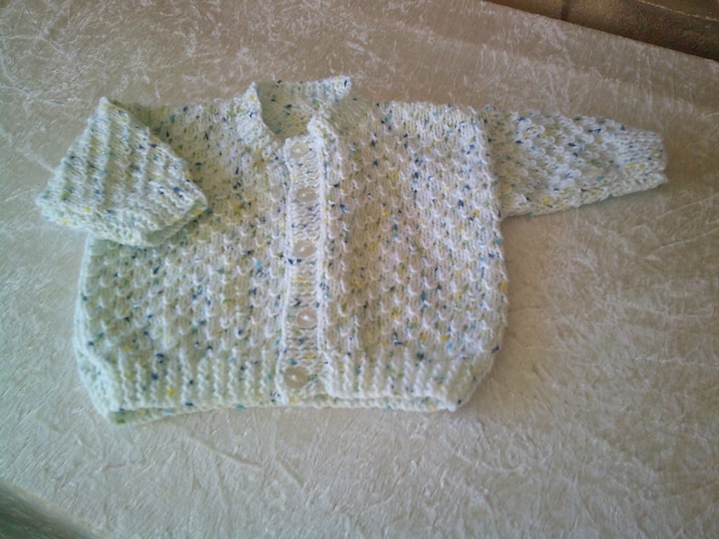 18 Inch Round Neck Baby Cardigan