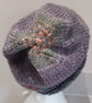 Handknit slouchie hat Alpaca Wool blend M - Image 4