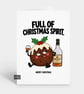 Funny Christmas Card For Him Or Her - Brandy Pudding - Image 1