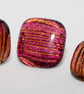 Red & Gold Coloured Glass Cuff-Links - 4014 - Image 6