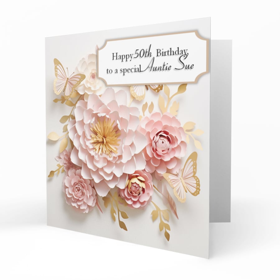 Personalised Birthday Card, Female, 30th, 40th, 50th, 60th, 70th, C168