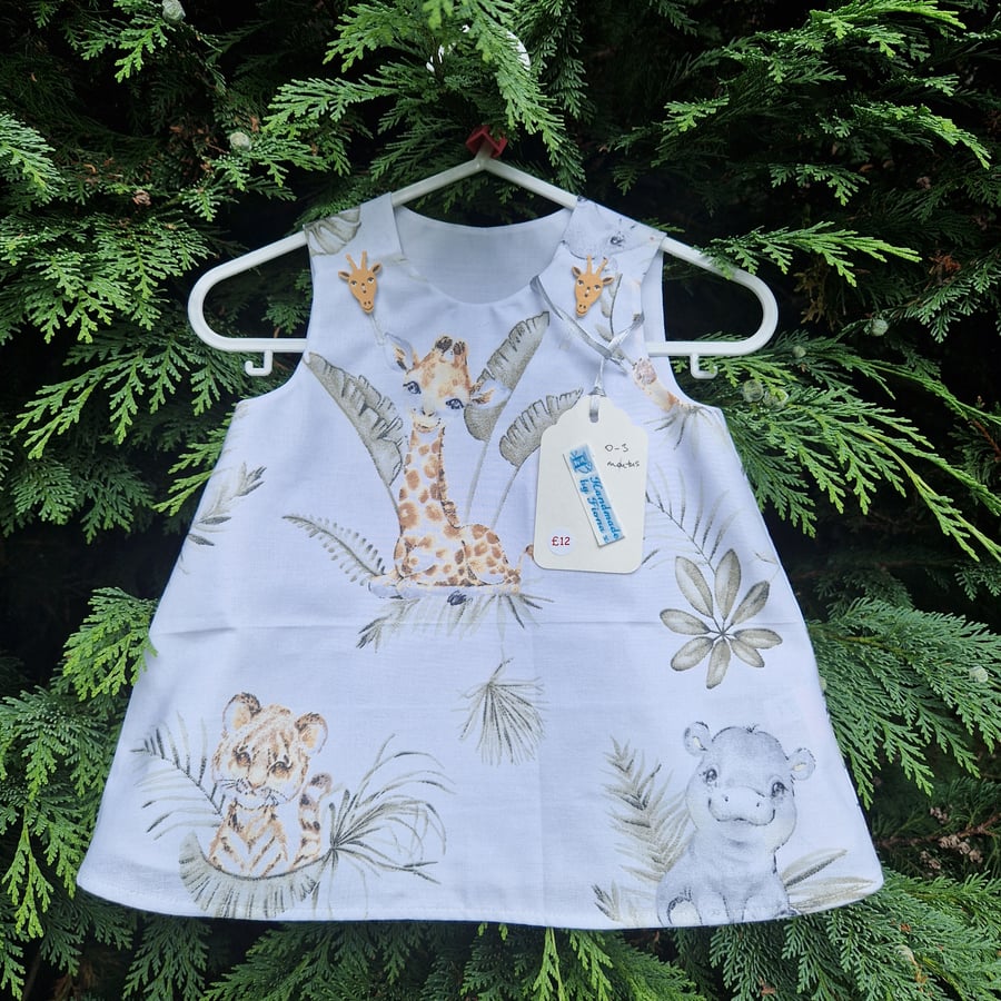 Age: 0-3m large Baby Animal Dress - Folksy