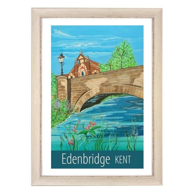 Edenbridge Kent travel poster print by Susie West