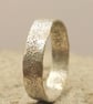 Sterling Silver Sandcast Style Texture Ring – Rustic Pinky Ring