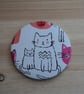  Cat & Kitten Pocket Mirror