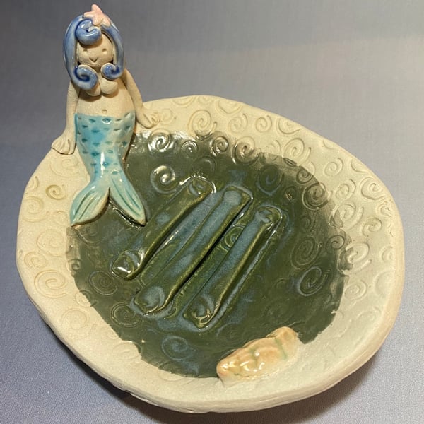 Mermaid soap dish