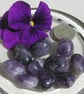 10 Purple Amethyst Crystal Polished Tumblestones, Craft, Mosaic, Grid, Chakra - Image 5