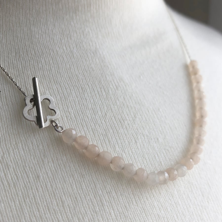 Hanami Necklace with Chalcedony