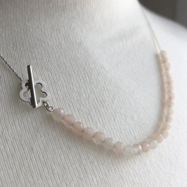 Hanami Necklace with Chalcedony