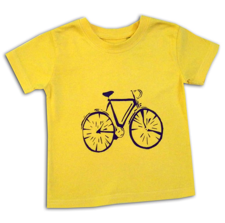 Kids Bike T-Shirt, Bicycle T-shirt, Boys Clothes, Girls Clothes