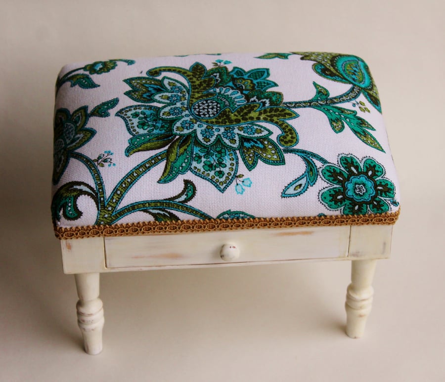 Paisley Pattern Footstool