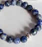 SODALITE STRETCHY BRACELET - BLUE BRACELET - STRETCHY BRACELET  FREE UK SHIPPING - Image 3