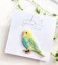 Hand-painted Bird Brooch