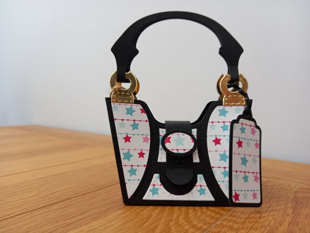 Hanging Stars "Tres Chic" Handbag style gift bag, handmade