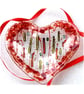 Fused Glass Valentine Heart Dish red Bordered Dichroic 15cm - Image 5