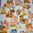 Cute Animal Die Cuts, Craft Pack, Retro Animal Die Cuts.