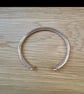 "Aurora" - Heavy Sterling Silver Cuff 9ct caps - 64g - Made to any size - 8x4mm - Image 5
