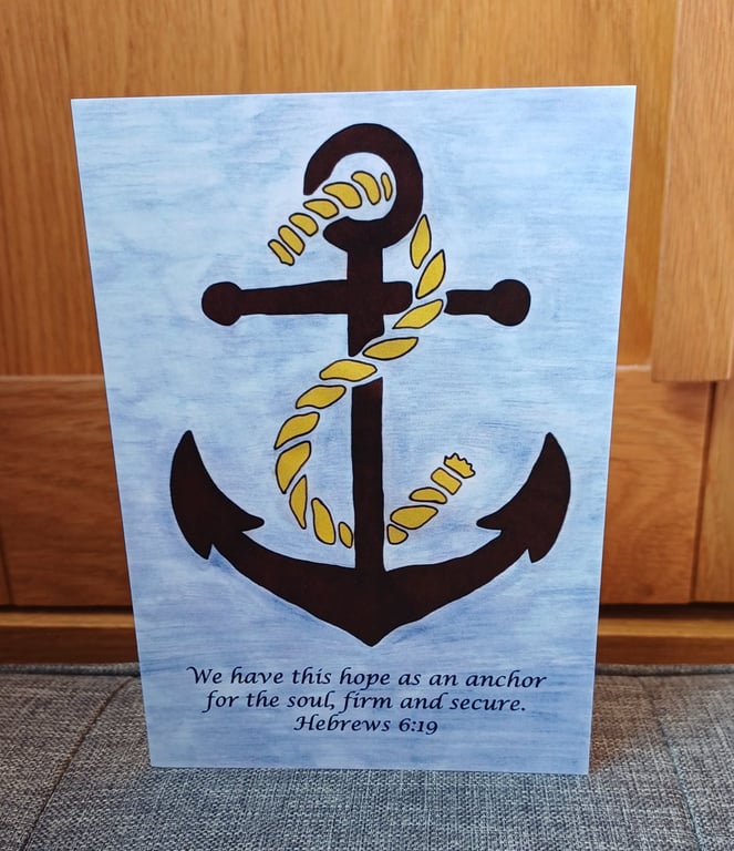 We have an anchor Greeting Card