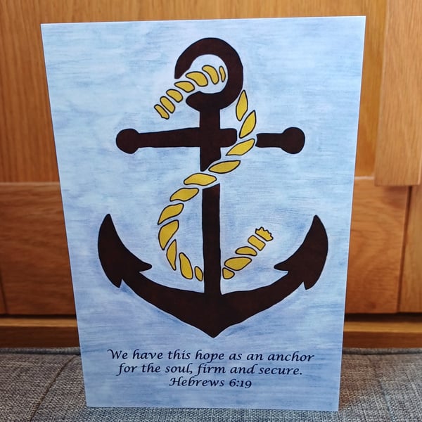 We have an anchor Greeting Card