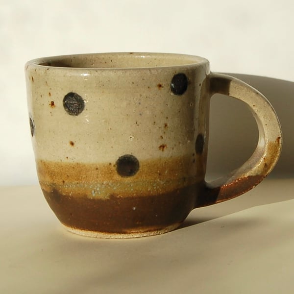 120 ml. espresso cup in coffee colours made from high fired stoneware