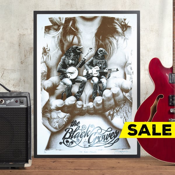 The Black Crowes Hand Pulled Limited Edition Screen Print