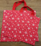 Large Christmas Snowflakes Reusable Festive Gift Bag.  - Image 2