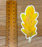 Yellow Oak Leaf Fridge Magnet - Image 2