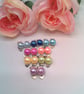 Half Pearl Clip On Earrings, Pearl Clip On Earrings, Gift for Her, Colour Choice - Image 1