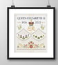 093 - Cross Stitch Sampler to commemorate HM Queen Elizabeth II  - Image 2