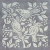 Fieldfares linocut print