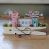 Home Peg Cottages - Tiny Handmade Wooden Cottage Decoration 