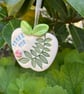Gift for teacher small ceramic Thank You apple decoration - Image 3