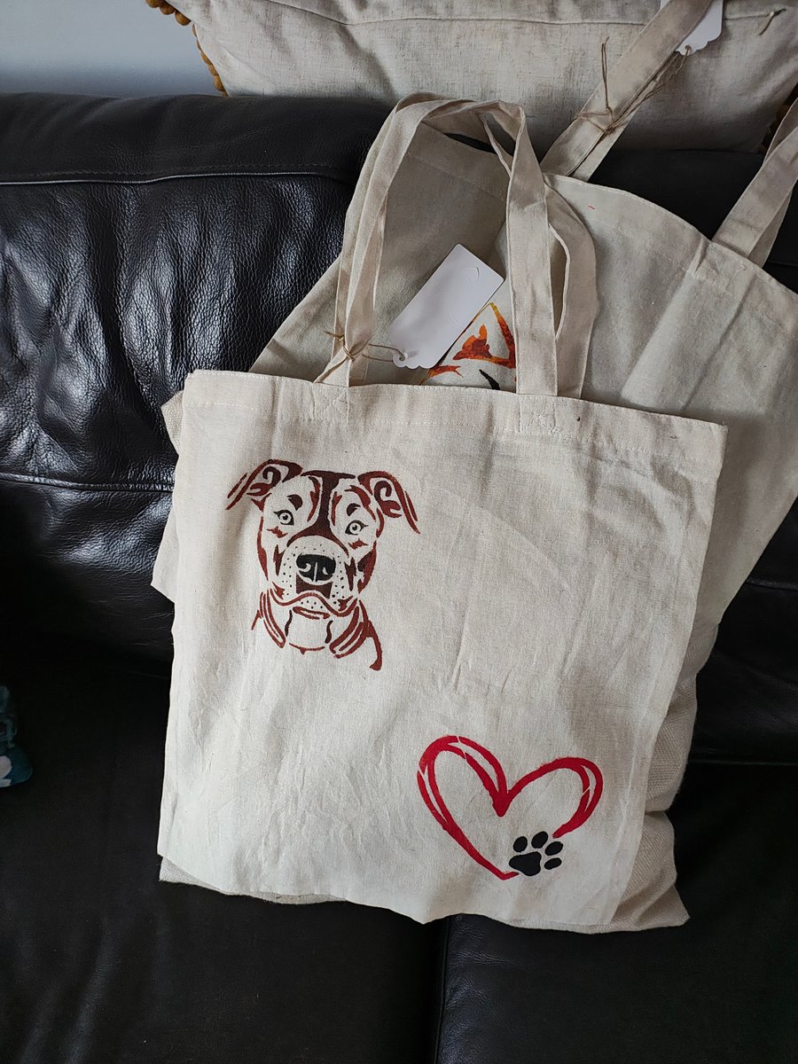 Hand painted tote bag 