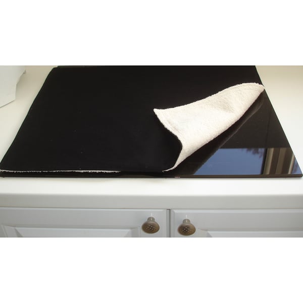 80cm x 55cm Induction Hob Mat Cover Black Electric Oven Kitchen Surface Saver