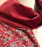 Liberty of London Print Long Scarf.Cotton Tana Lawn and Velvet   - Image 2