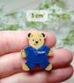 Physio Gift, Handmade Physiotherapist Bear Pin, Student Physio Lanyard Badge - Image 4