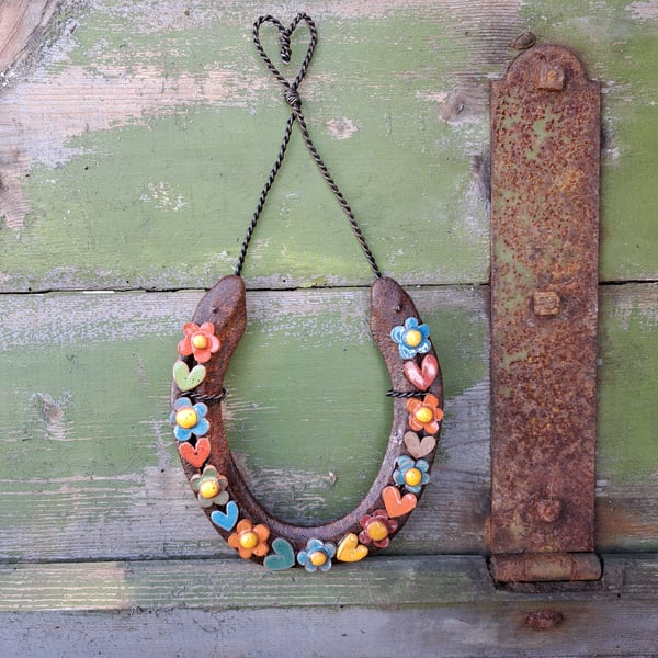 Upcycled Real Horseshoe