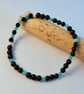 Amazonite & Onyx Beaded Stretch Bracelet, Birthday, Anniversary, Gifts For Her  - Image 6