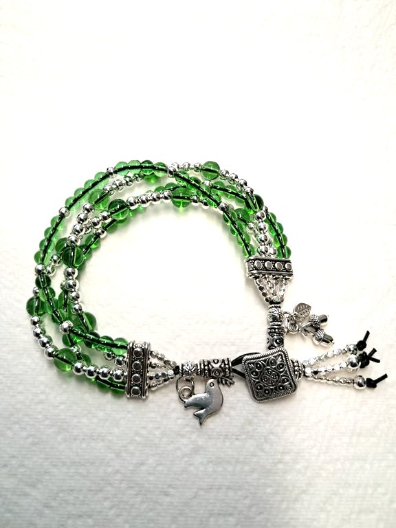 Beaded 4 strand Bracelet 