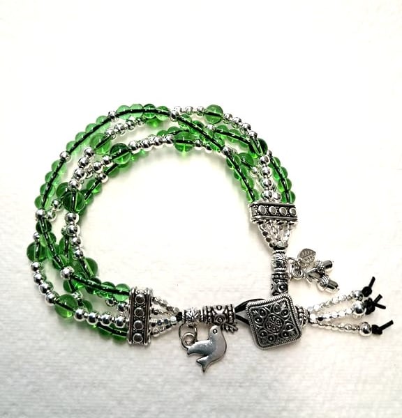 Beaded 4 strand Bracelet 