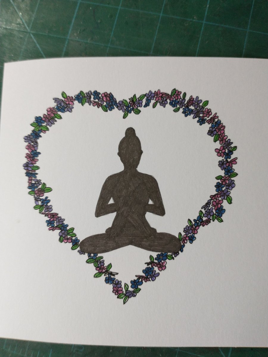 Namaste yoga birthday card